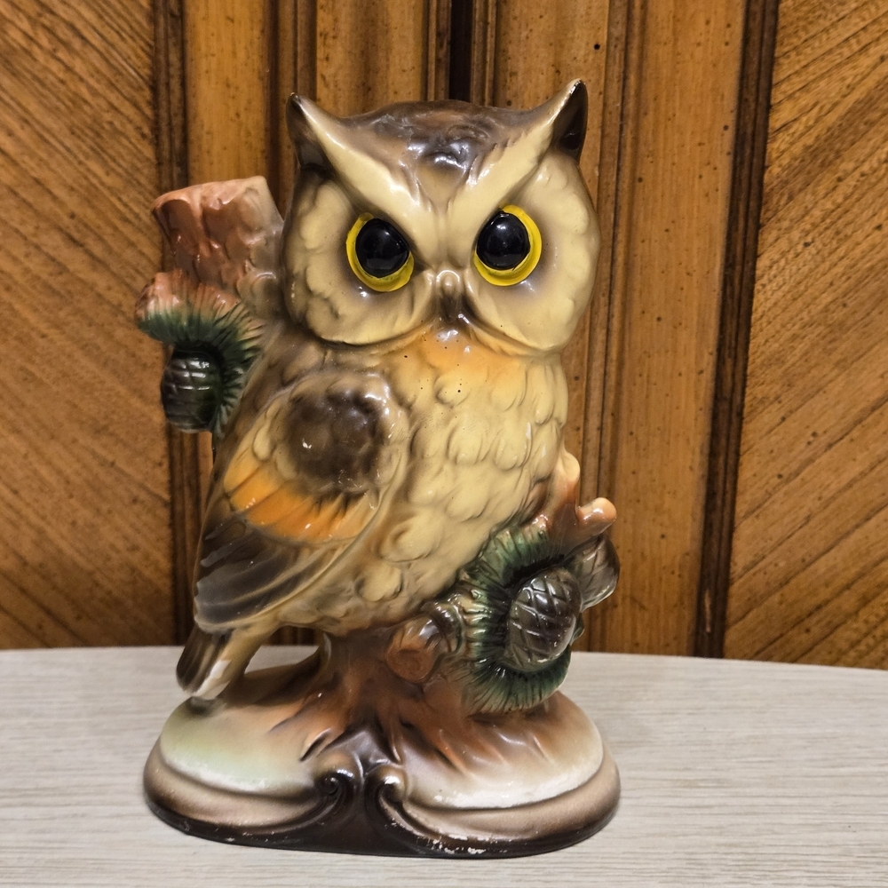Vintage Ceramic Owl Figurine
